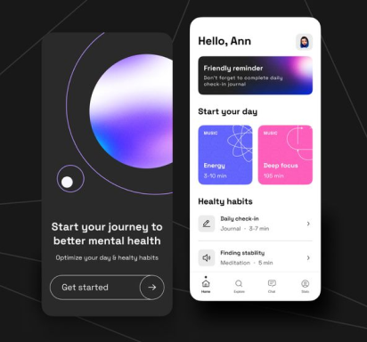 Mental Health Apps UI/UX Design